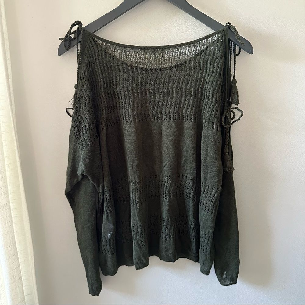 Sezane Cold Shoulder Sweater - Picture 3 of 5